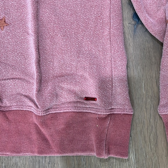 n:Philanthropy small faded red sweatshirt with embroidered stars - Picture 3 of 5